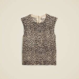 J.Crew Featherweight Cashmere-blend Leopard Print Sweater (Small)